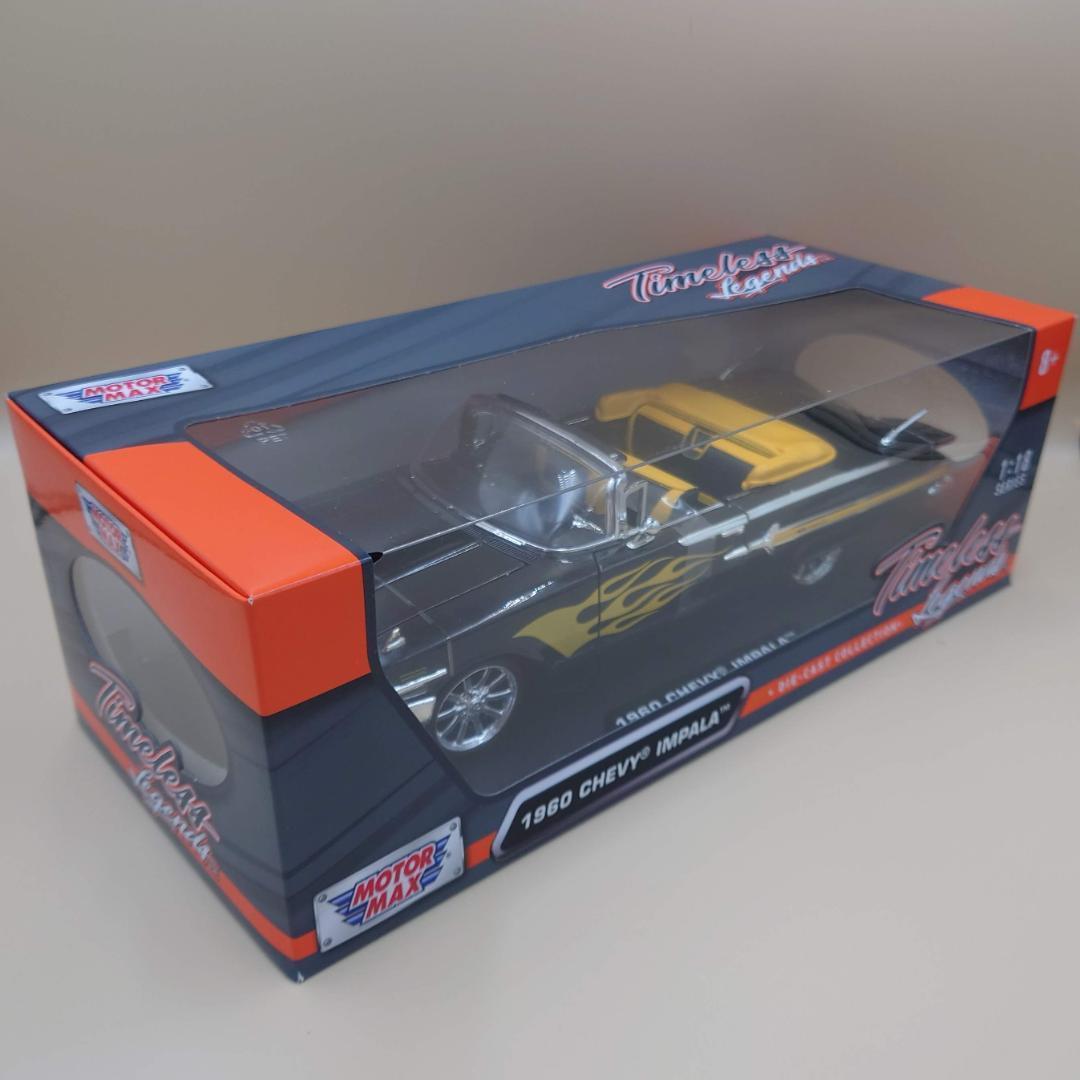 1/18 シェビーインパラ 1960 ブラック/フレーム 1960 MM製