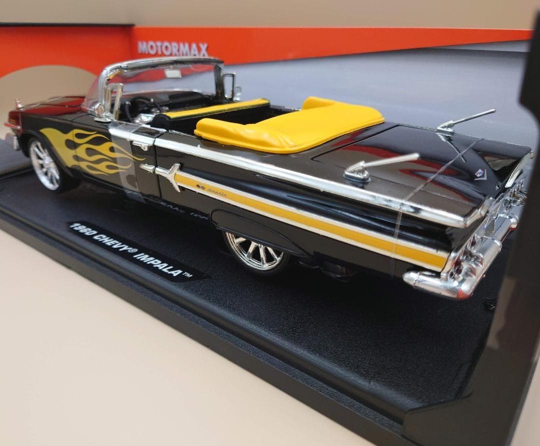 1/18 シェビーインパラ 1960 ブラック/フレーム 1960 MM製