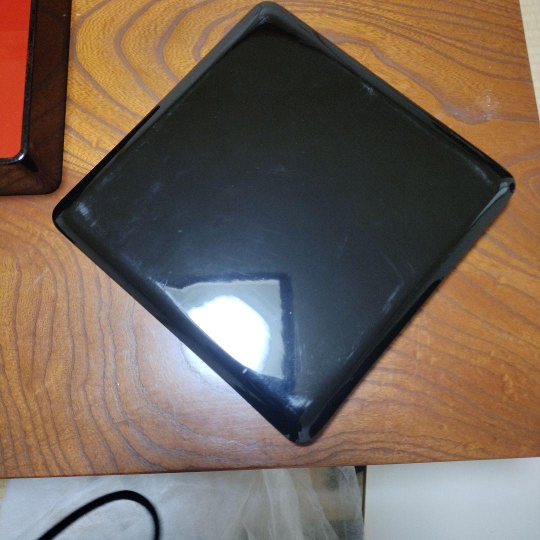 七々子塗　津軽塗　6、5寸重箱 3段　台付き