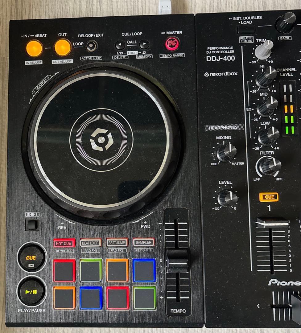 Pioneer DJ DDJ-400 オリジナルLED打ち替え　箱付き