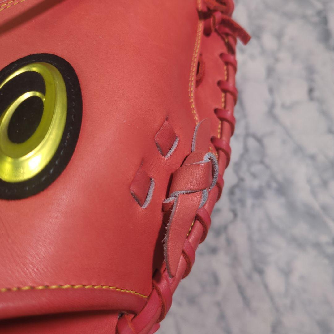 【未使用・タグ付き】アシックス　硬式野球用キャッチャーミット オレンジ