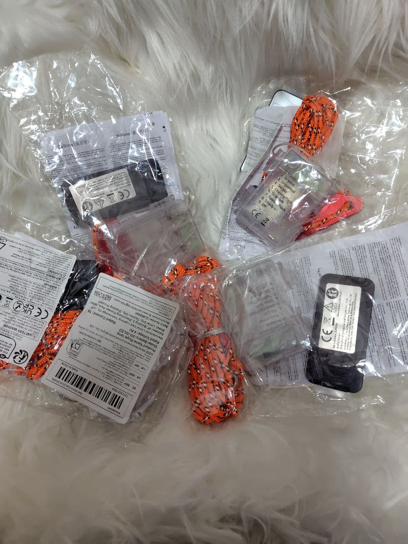 LED キャンプ用 ロープ ライト（赤色）ガイロープ