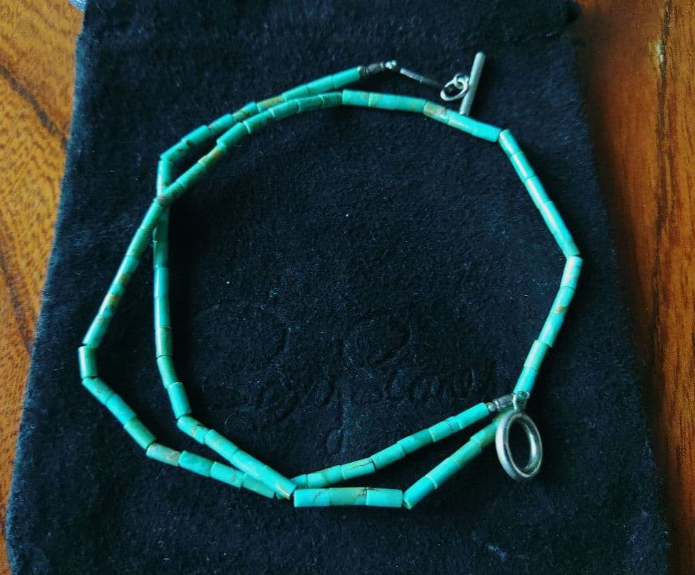 浅井健一 ネックレス シルバーアクセ トルコ石