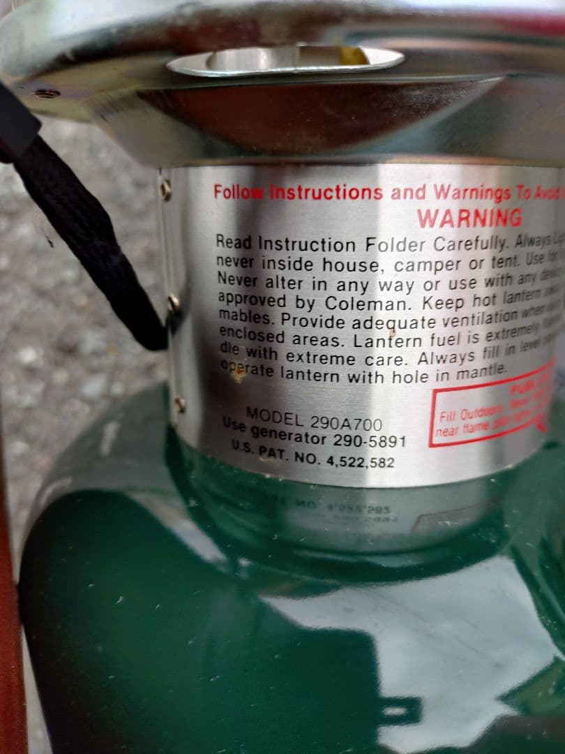 値下げ1988年coleman model 290A-700 ランタン