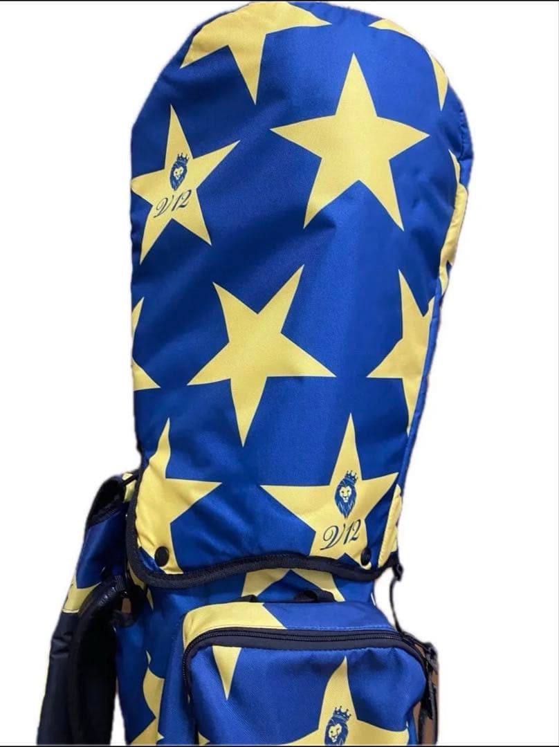 VTWELVE 912 ゴルフバッグ 青と黄色の星柄