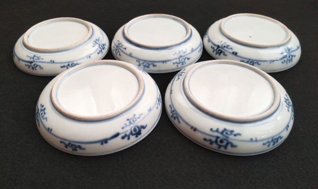 古伊万里　色絵　上手　小皿　５客