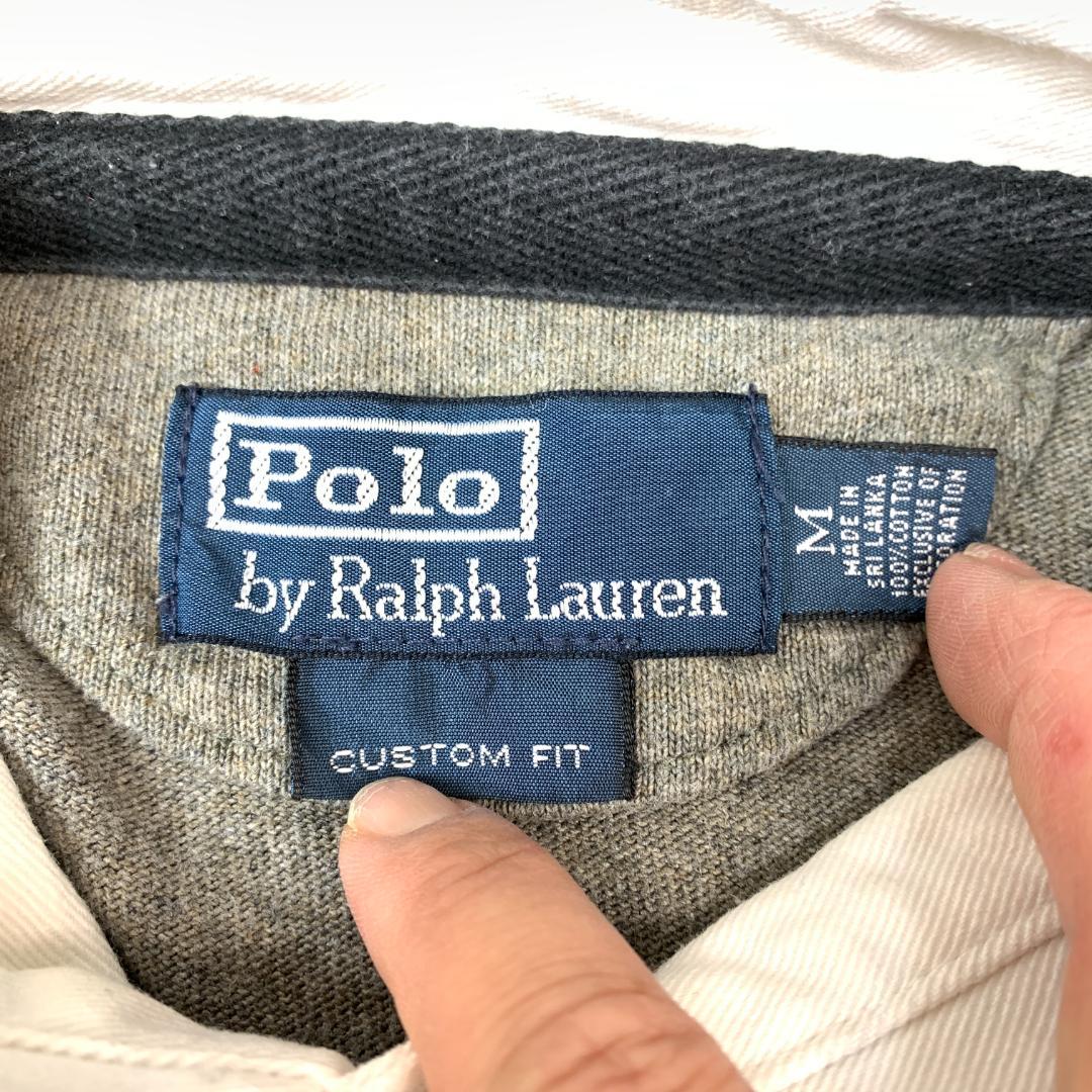 ポロバイラルフローレン ラガーシャツ グレー M B3182