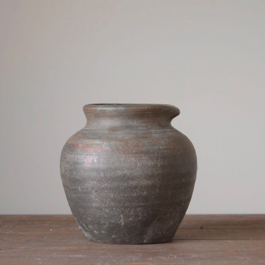 古備前 雀口 小壺 古美術 古道具 アンティーク 種壺 桃山〜江戸初