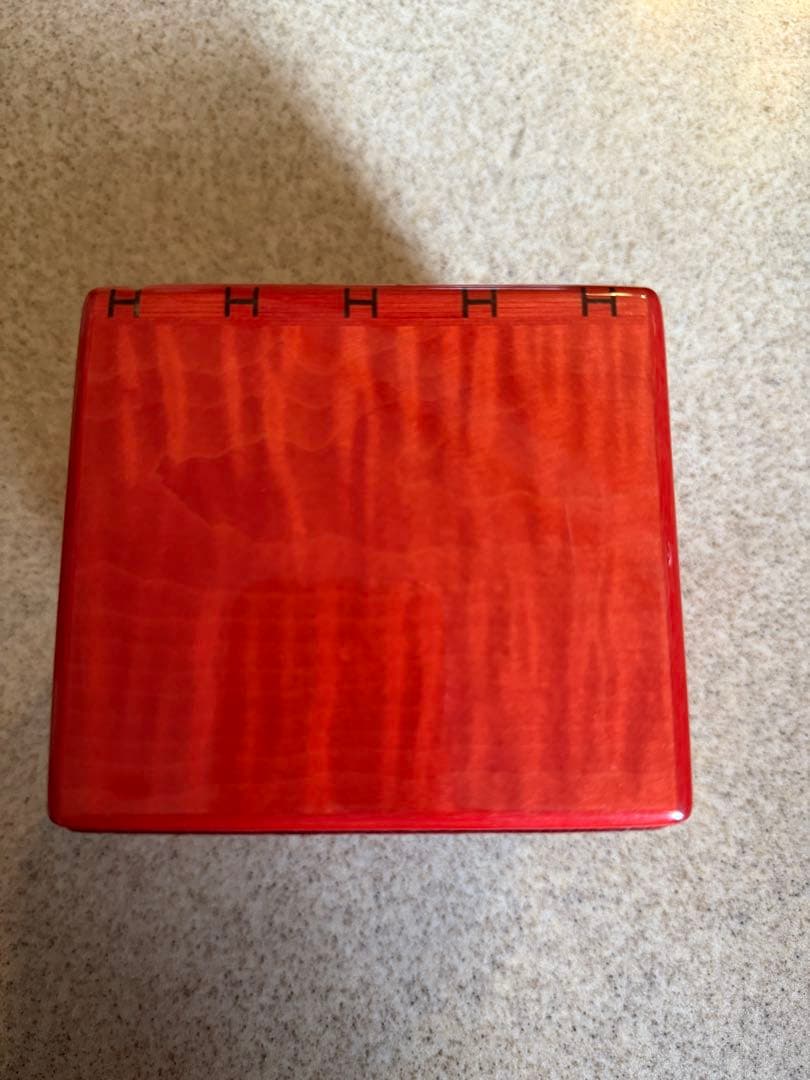 エルメス　ヴィンテージ木象嵌　ブロックメモ レフィル付き