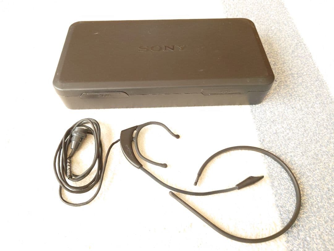 SONY ワイヤレスマイク ヘッドセット ECM-322BC①