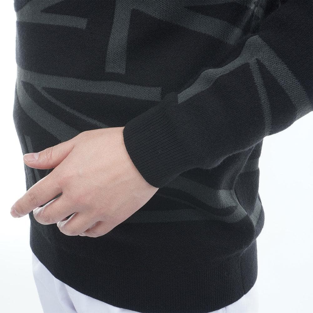 アドミラル ゴルフ クルーネックセーター【M寸】ブラック　adma564