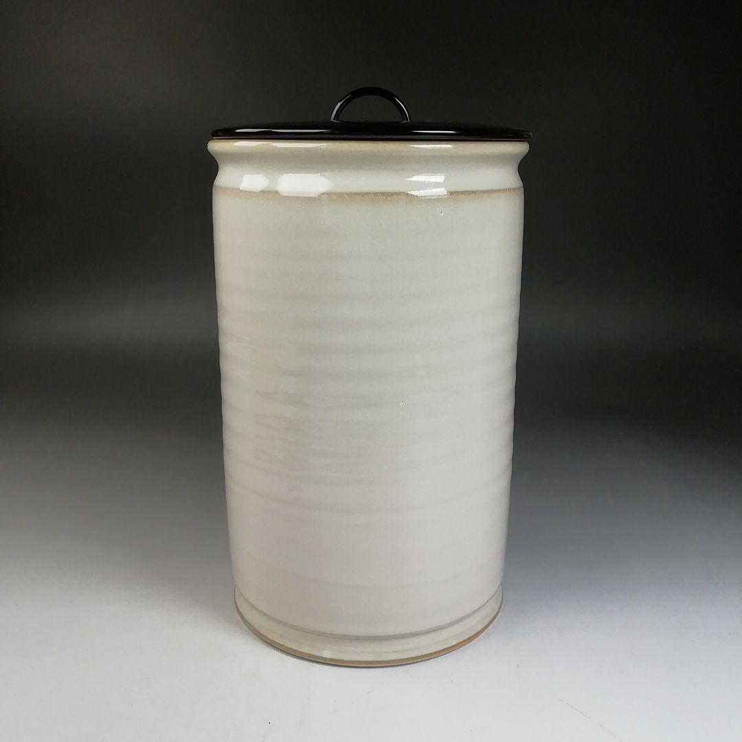 Ｗ７４　水指　『白磁　和蘭陀』『細水指』『加藤藤山 造』　共箱　茶道具