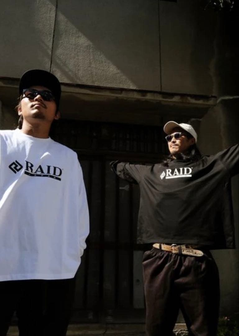 RAID JAPAN OFFICIAL LOGO ホワイト　Lサイズ