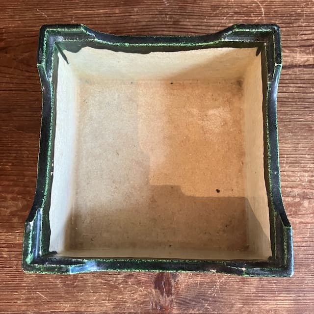 江戸後期 松齋 織部 透かし お重 器 古織部 皿 骨董 アンティーク 古道具