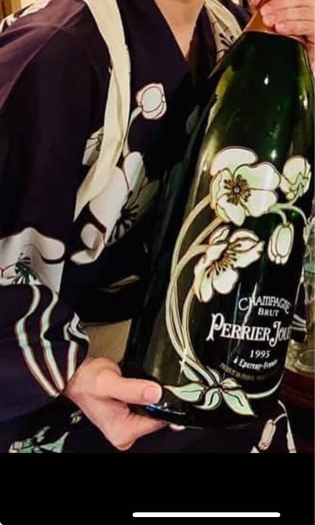 シャンパーニュ・ベルエポック柄・男性用浴衣