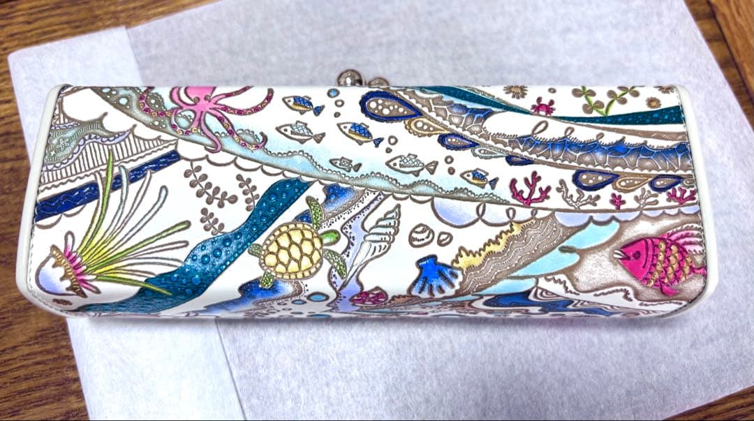 新品未使用 文庫屋大関 海はひろいな がま口ペンケース夏限定柄 定価18590円