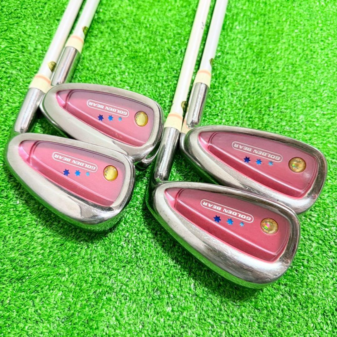 レディース ゴルフクラブ8本セット ピンク GOLDEN BEAR 即ラウンド可