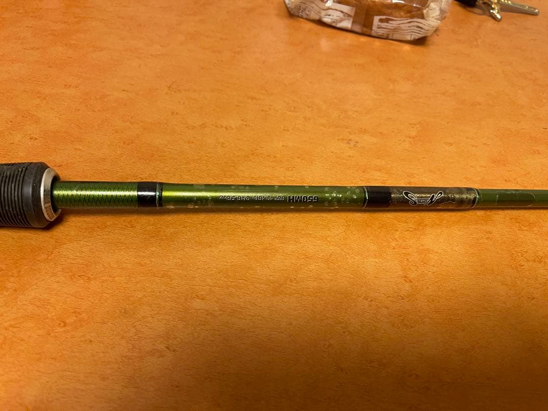 バスロッド グラファイト製 オレンジグリップ