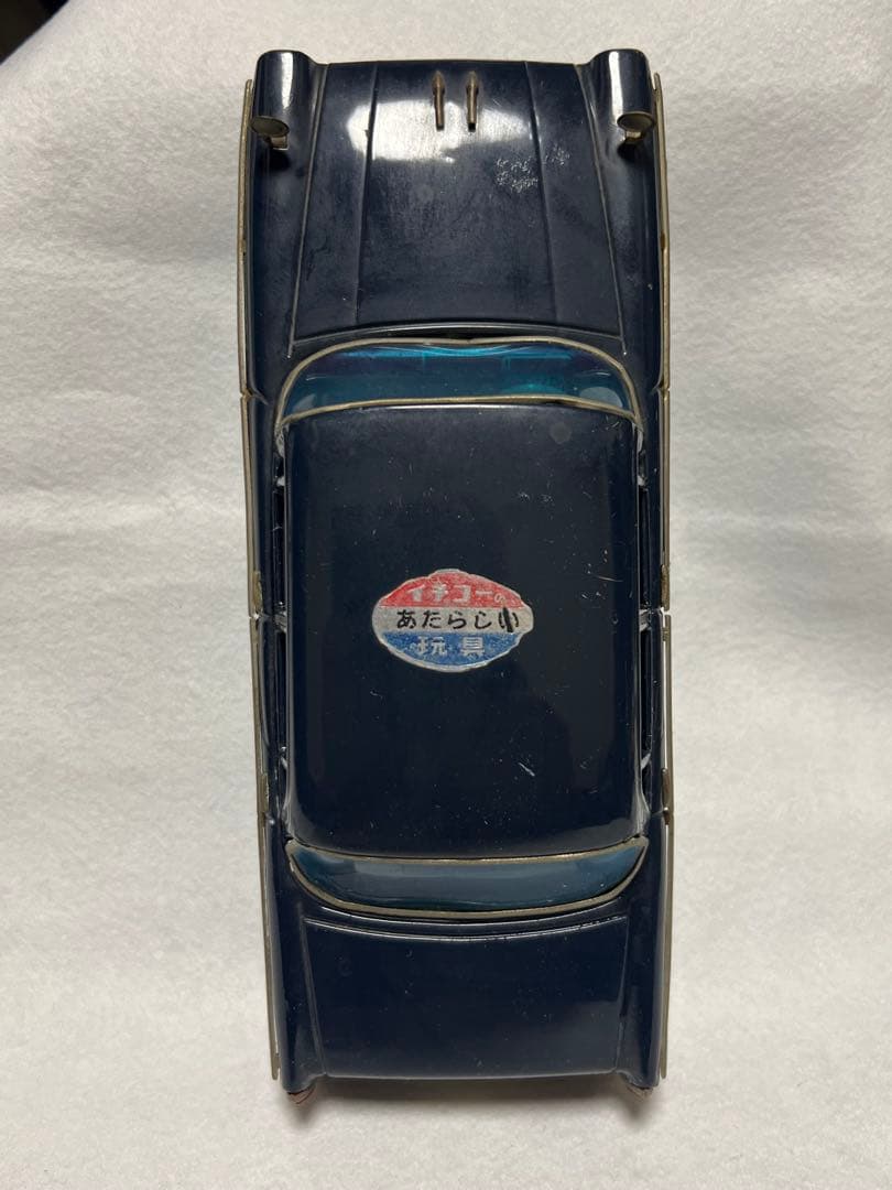 昭和レトロ　イチコー　ブリキ　日産セドリック・カスタム　縦目4灯　初期