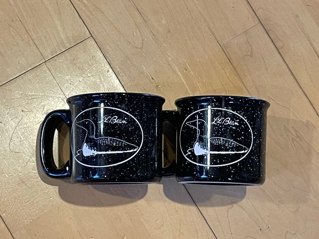 希少 L.L.Bean マグカップ カモ 陶器 コップ ペアセット2個