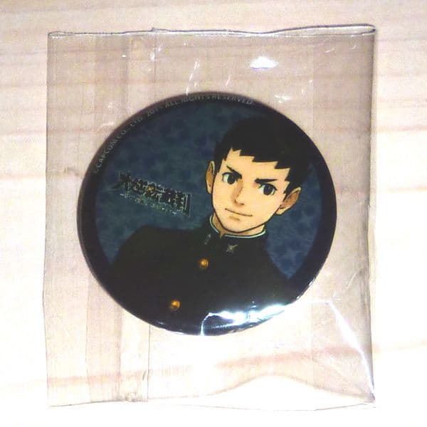 大逆転裁判 　缶バッジ　成歩堂龍ノ介　　カプコンバー　カフェ