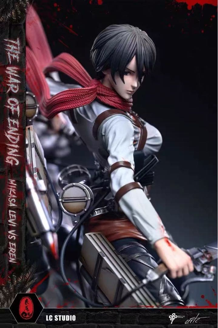 進撃の巨人 ミカサ リヴァイ ガレージキット ガレキ スタチュー⑤