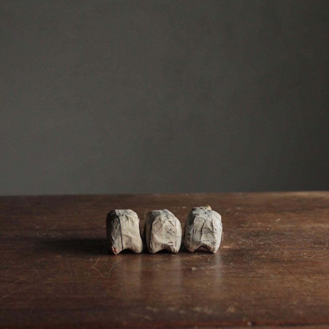 張子 首振り虎 未完成品 3体 郷土人形 古道具 アンティーク オブジェ