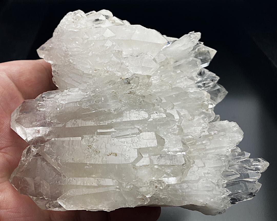 USA アーカンソー州　ダブルポイントクォーツクラスター　　水晶原石