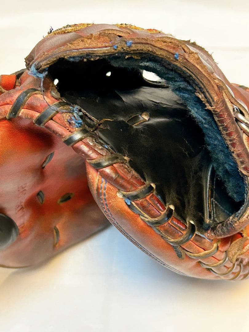 ★硬式用キャッチャーミット★ 捕球面破れなし ZETT プロステ オイルメンテ済