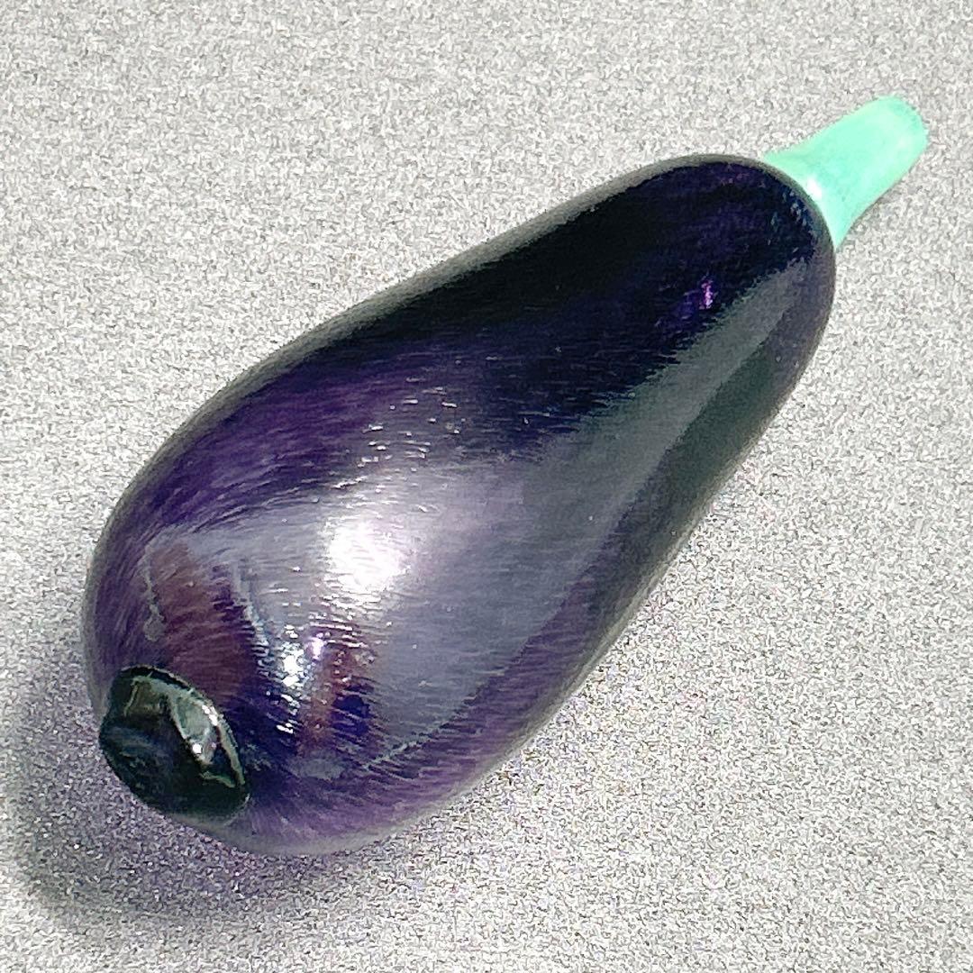 KOSTA BODA ボダ ナス型オブジェ ガラス製 ベジタブル型