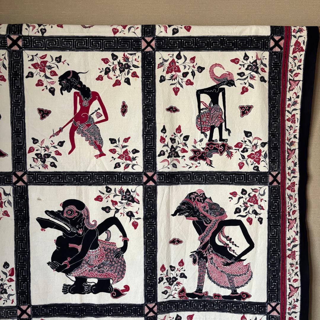 バティック　トゥリス　タペストリー　インドネシア　ラーマヤナ