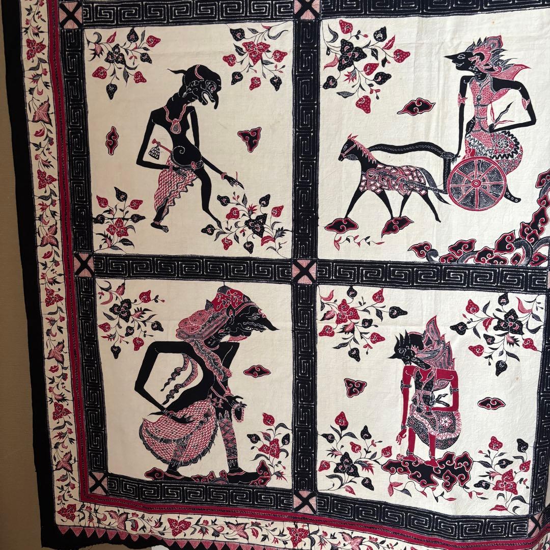 バティック　トゥリス　タペストリー　インドネシア　ラーマヤナ