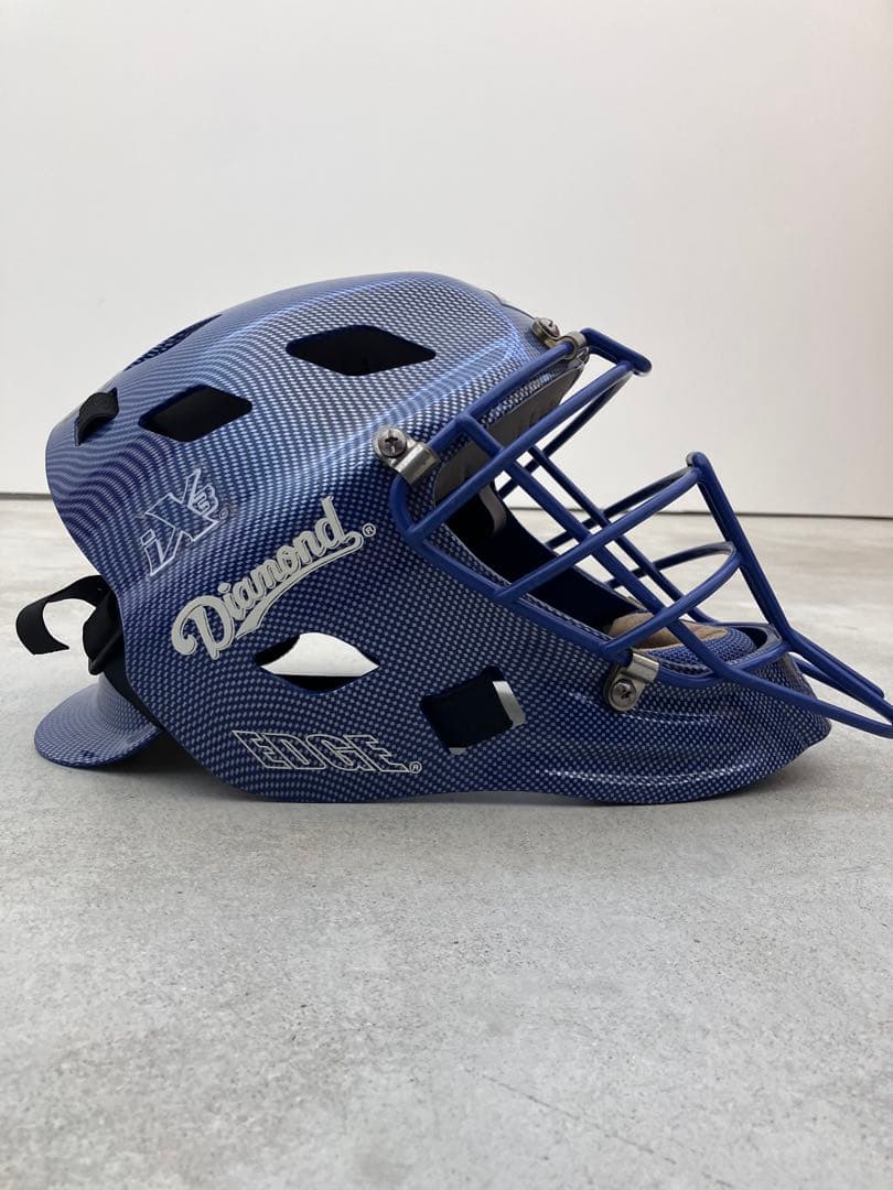 キャッチャーマスク 青 Diamond EDGE