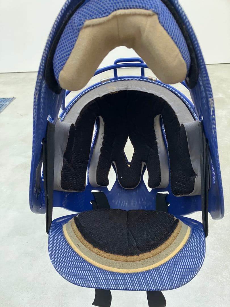 キャッチャーマスク 青 Diamond EDGE