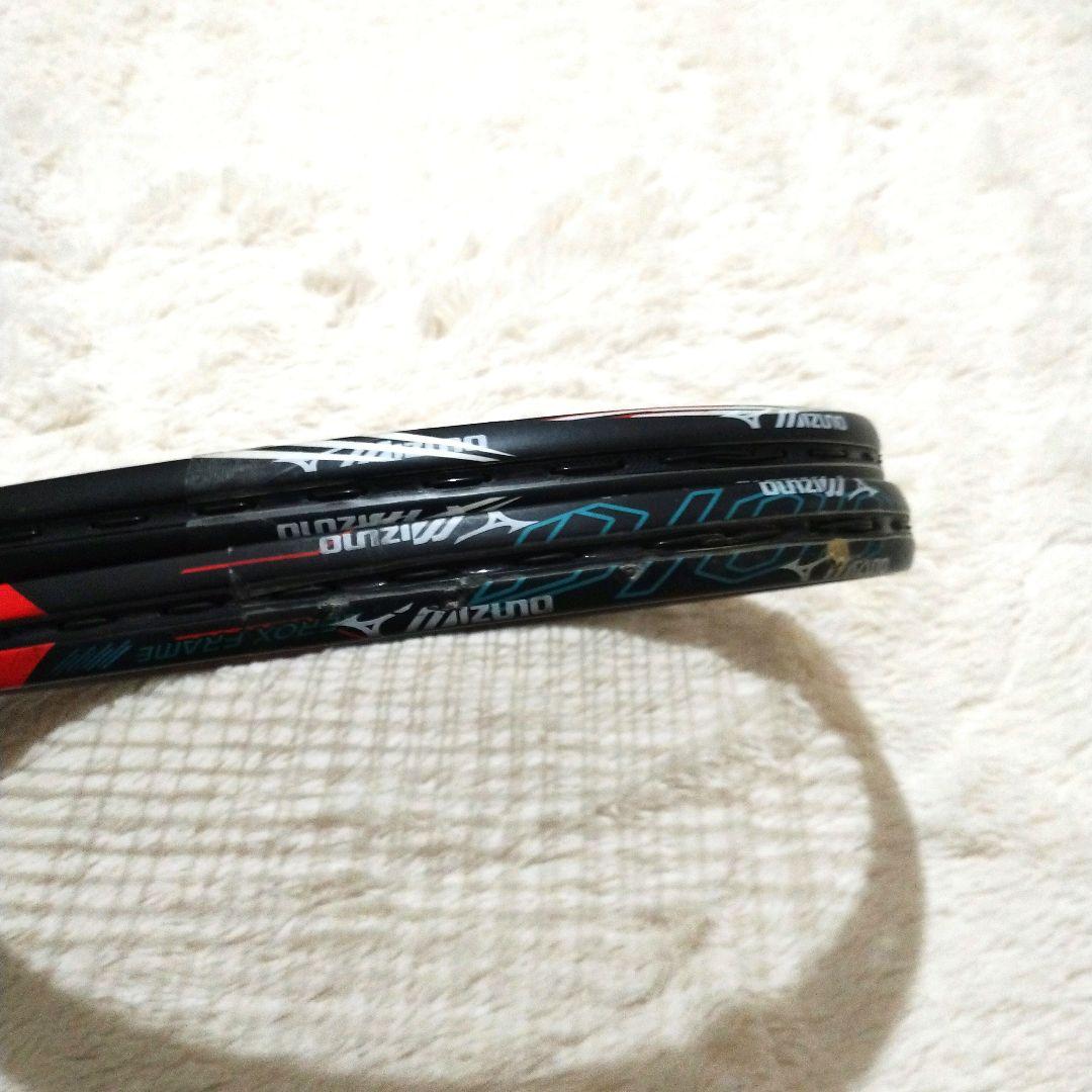 【美品】ミズノ・軟式テニスラケット・ソフトテニスラケット・4本セット・TYST