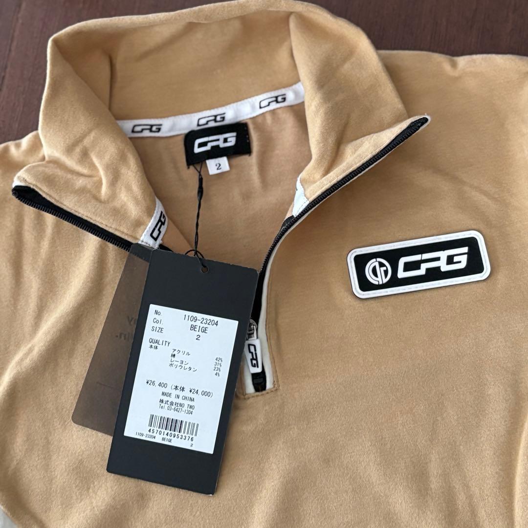 【新品未使用】CPG GOLFハーフジップ長袖シャツ 2(Ｍ)