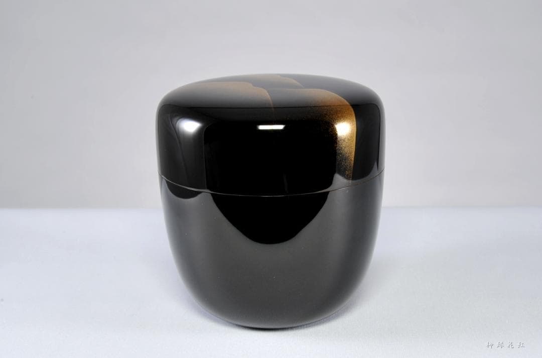 【たかちむ】井筒鳳斉 鷹ヶ峰蒔絵 大棗 立上り雲錦蒔絵 蓋裏光悦垣蒔絵