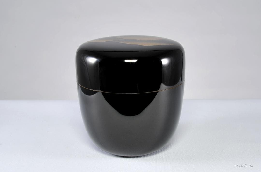 【たかちむ】井筒鳳斉 鷹ヶ峰蒔絵 大棗 立上り雲錦蒔絵 蓋裏光悦垣蒔絵