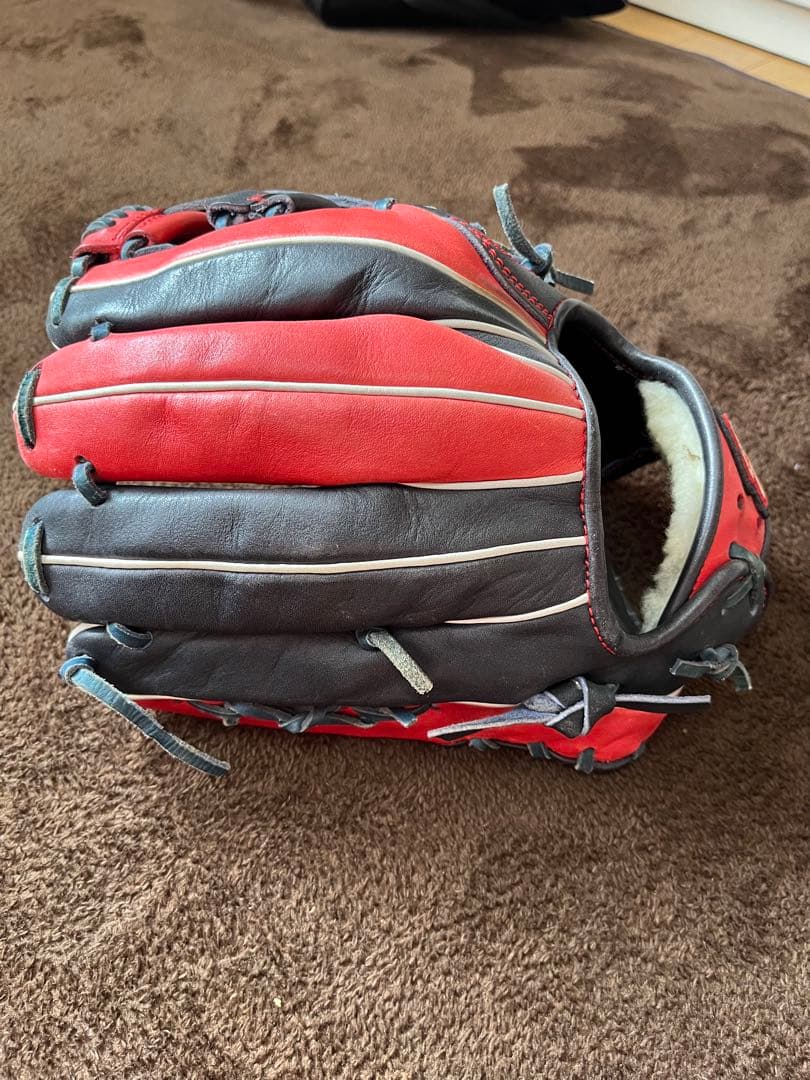 Slugger 久保田スラッガー　軟式グローブ レッド/ブラック
