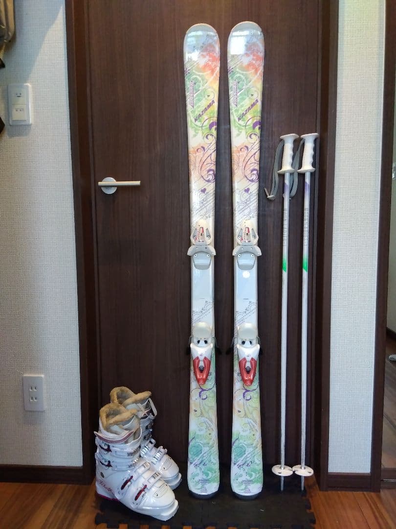 KAZAMA/ジュニア・レディース用/スキーセット/メンテ・WAX済み✔