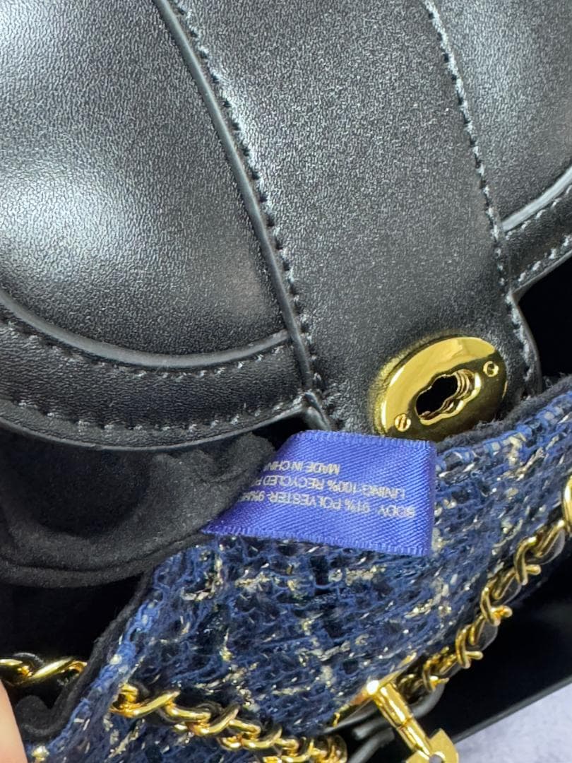 多機能性 ✨VIP限定✨デニムレザー ショルダーバッグ