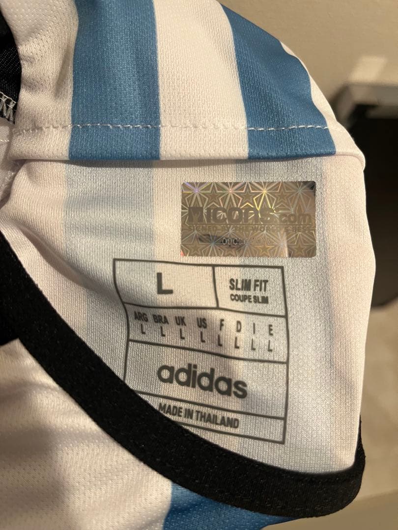 メッシ サイン入りユニフォーム　アルゼンチン　ICONS 額縁