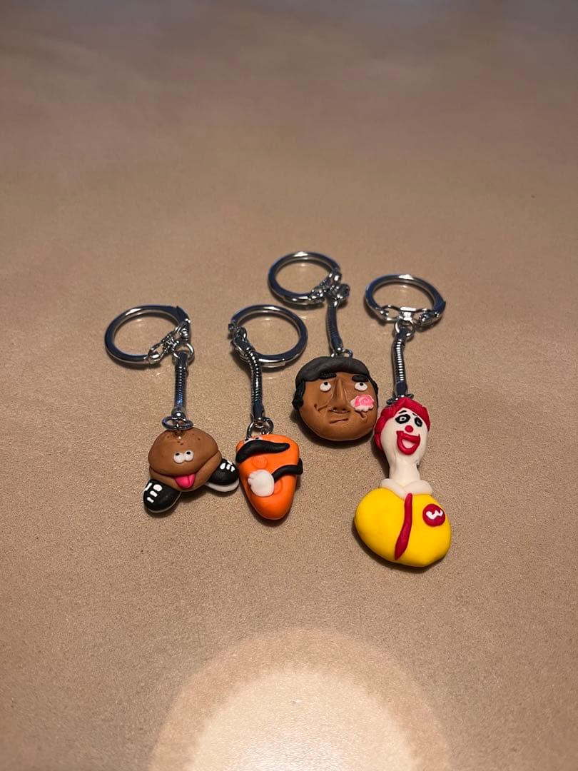 ちょいブスキーホルダー4個セット