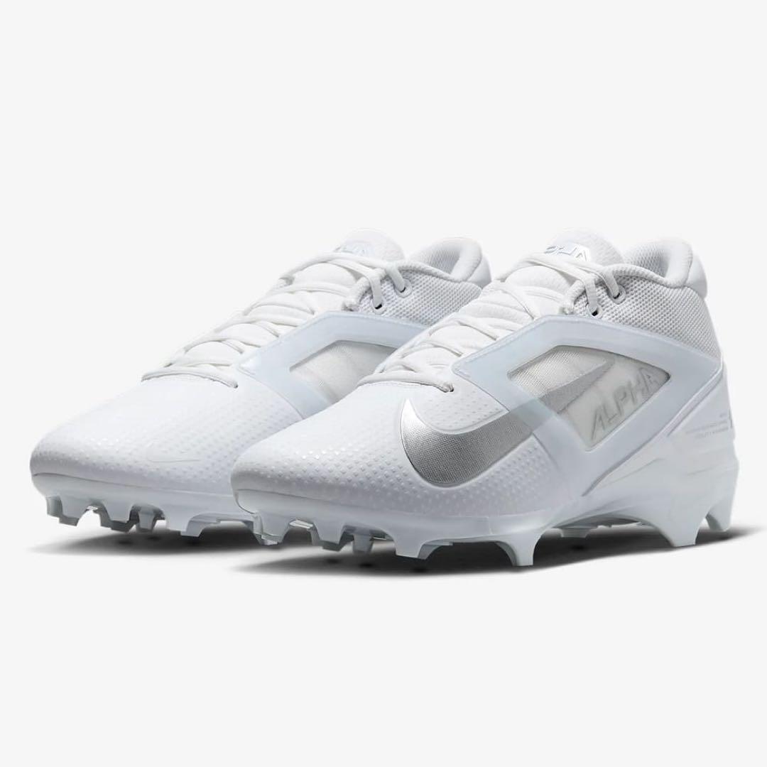 ナイキ 26 アルファメナス プロ アメフト スパイク シューズ 靴 白 g