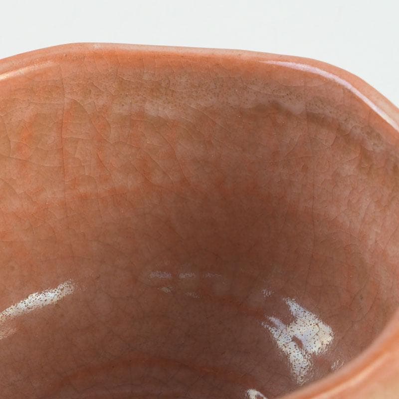 茶道具　楽吉左衛門作　赤楽茶碗　V　9504