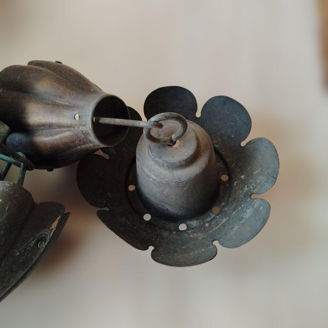 時代銅製鎖雨樋、全長約2.1メートル。