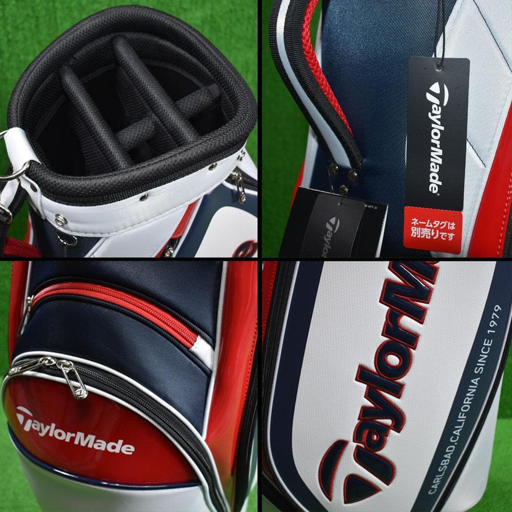 TaylorMade/テーラーメイド ゴルフ キャディバッグ【白/紺/赤】新品！