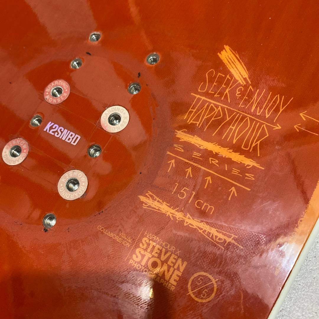 ★K2 HAPPY HOUR ケーツー　スノーボード　スノボ板　151㎝ メンズ