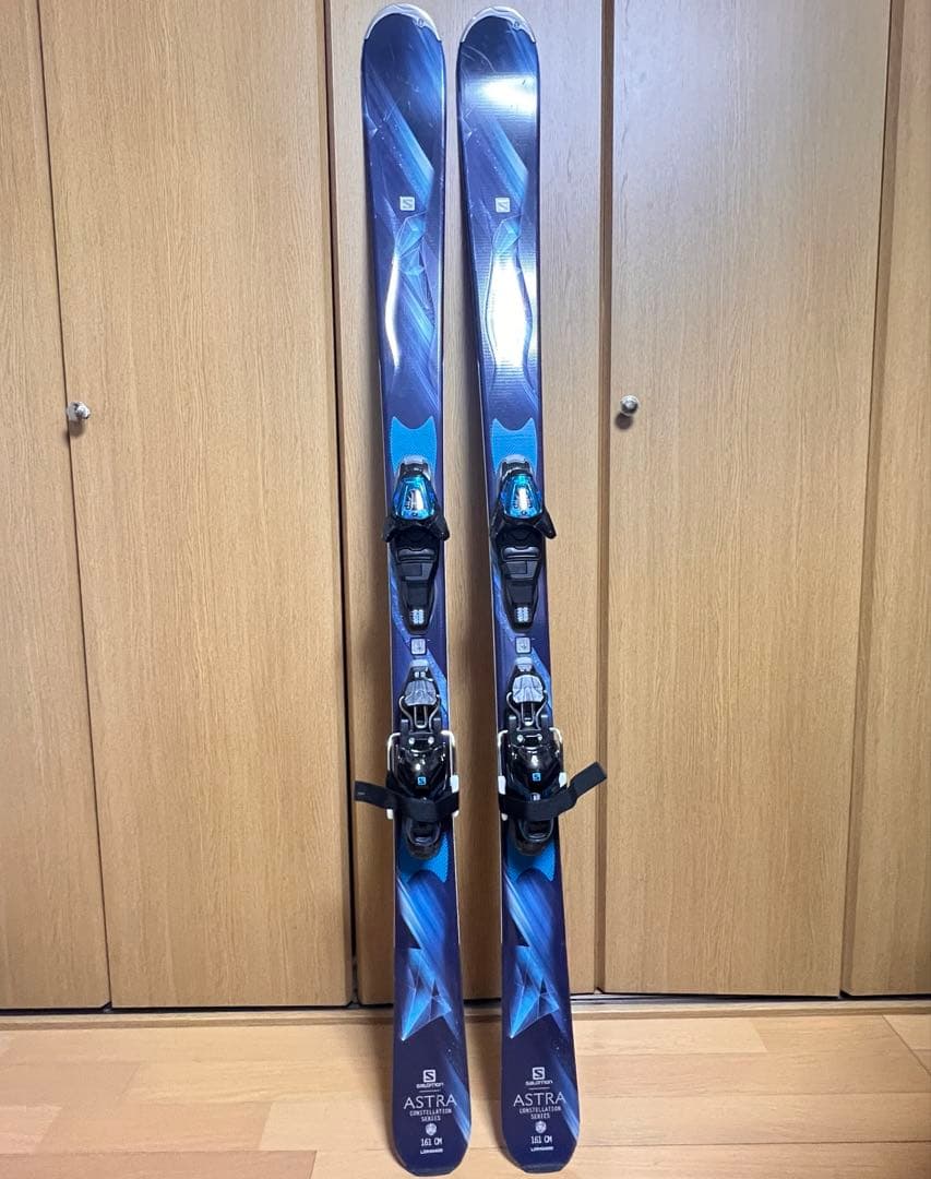 Salomon スキー板・ストック + Atomic ブーツ＋収納バッグ