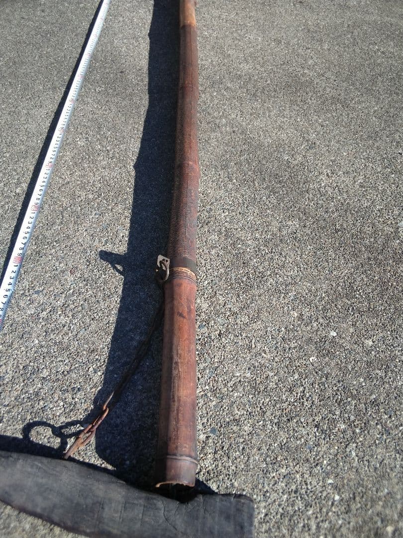 昭和レトロ 竹製 大型 自在鉤 囲炉裏 暖炉 火鉢 古民家 古道具 平成レトロ